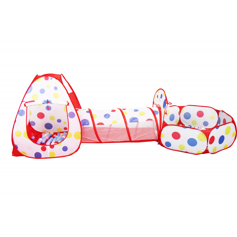 Aga4Kids Detský hrací stan so spojovacím tunelom MR7014