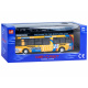 Kovový dvojposchodový autobus ZA2094 - žltý