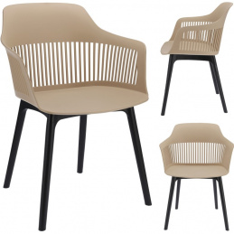 Plastová stolička CORNIDO béžová