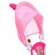detský trojkolový bicykel Elephant Pink + zvuky + strieška + zábrana + opierka nôh + rukoväť + lyžiny + úložný priestor