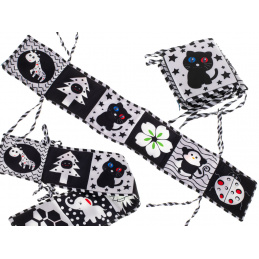 Aga Kontrastná senzorická kniha - Beruška a priatelia Čiernobiela