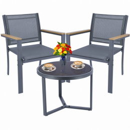 Sada záhradného nábytku 2 stoličky + stôl