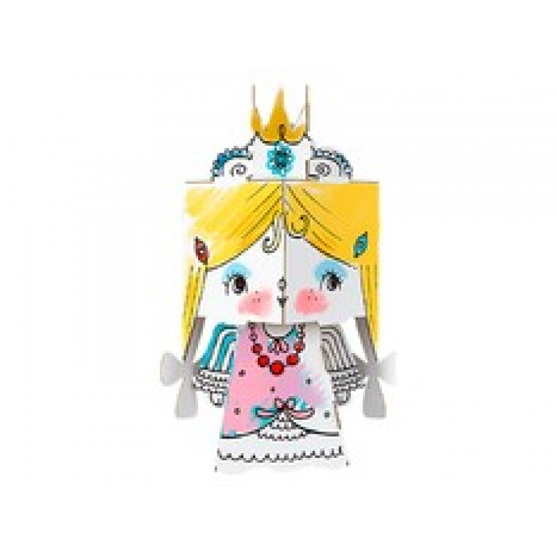 MONUMI 3D Omaľovánky Princezná 3+