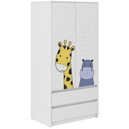 Wooden Toys Detská šatníková skriňa Mini ZOO B-9