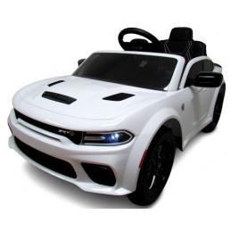 AUDI DOGE SRT WHITE Auto na batérie EVA Kožené diaľkové ovládanie