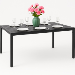 Záhradný stôl - čierny