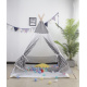 Aga4Kids Detské Teepee ZigZag Biely