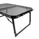 Aga Skladací kempingový stolík 60x40x25/33 cm Čierny