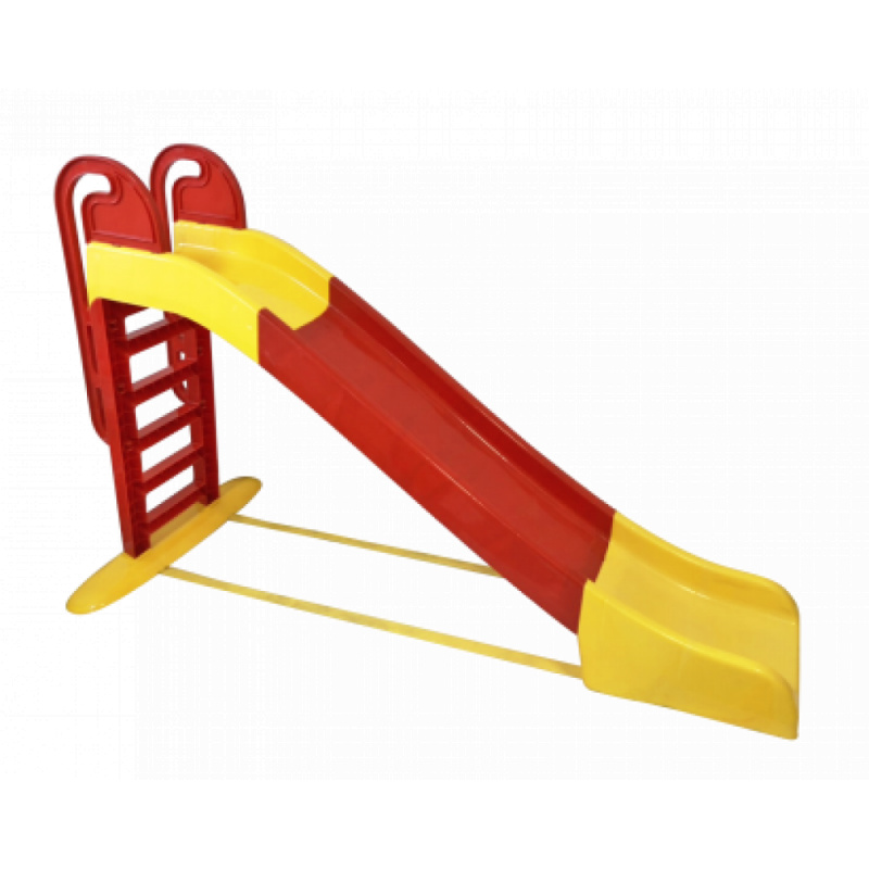 Aga4Kids Šmykľavka s madlom 243 cm Červeno-žltá
