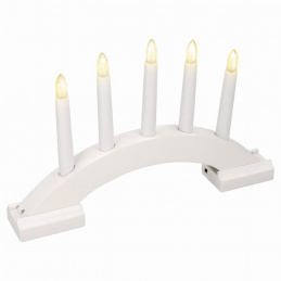 Vianočný svietnik 5 LED - časovač Vianočný svietnik 5 LED - časovač