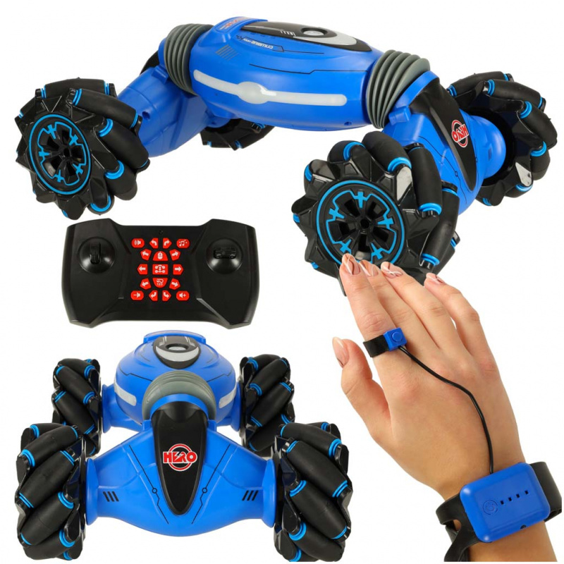Aga Kaskadérske RC auto 360° modré