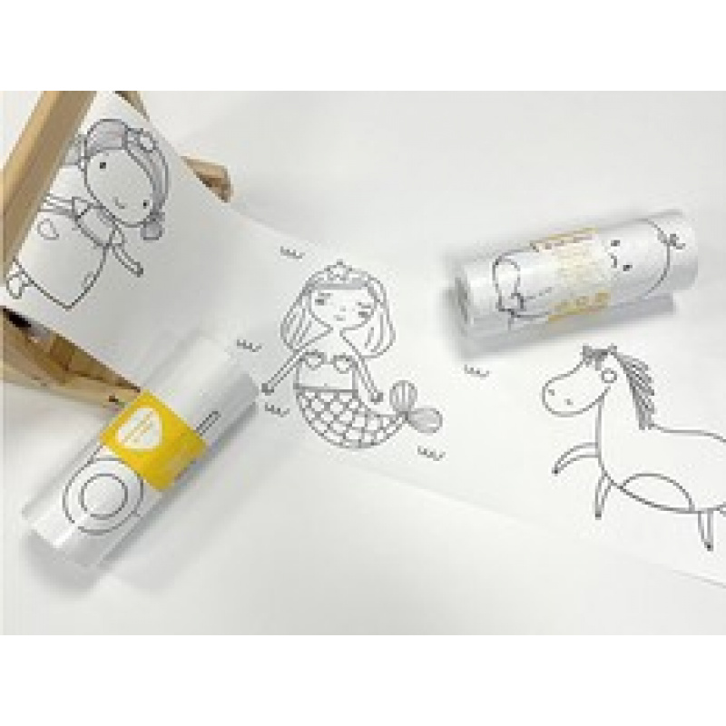 COLORESCA Omaľovánky v roli pre batoľatá 30m 1+