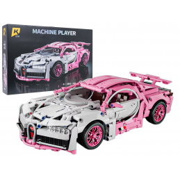 Sada Stavebníc Športové Auto Ružové 1132ks.