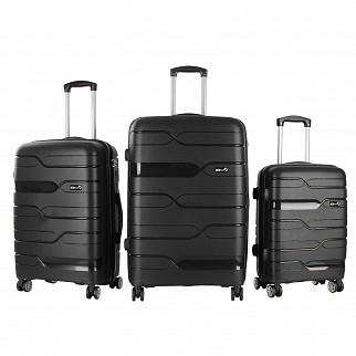 Aga Travel Sada cestovných kufrov MR4681 Čierna