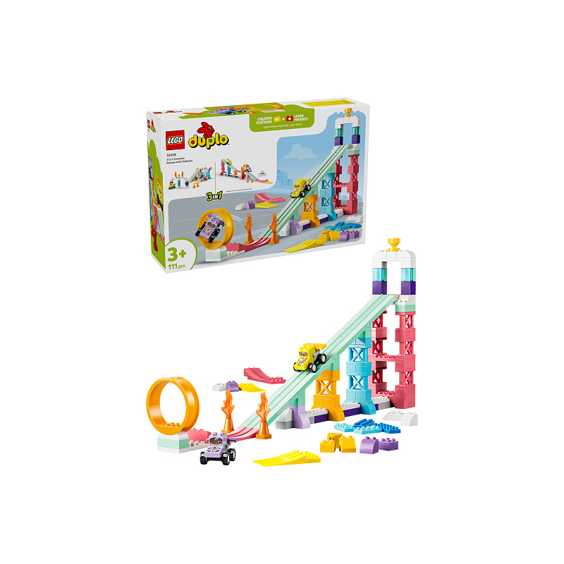 LEGO® DUPLO® 10478 Kreatívne rampy s vozidlami 3 v 1
