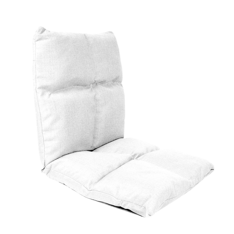 Aga Polohovacie kreslo na podlahu 52x55x55 cm Biele