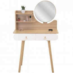 Kozmetický toaletný stolík so zrkadlom