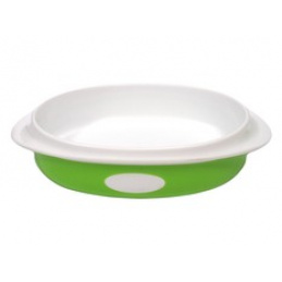 Hlboký tanier 4m+ POUPY Zelený