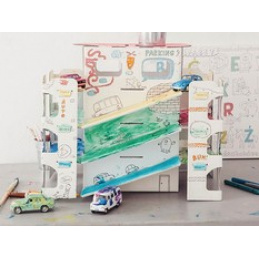 MONUMI 3D Skladacie omaľovánky XXL Parkovisko 4+