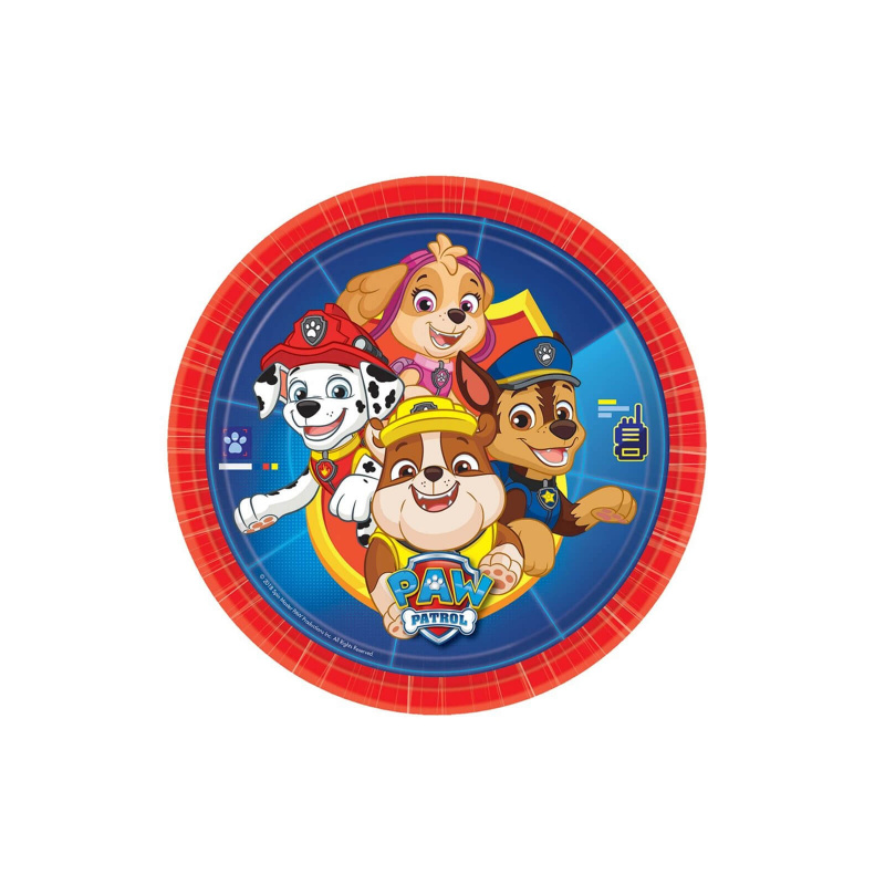 PawPatrol Papierové taniere Tlapková patrola 20 cm 8 ks