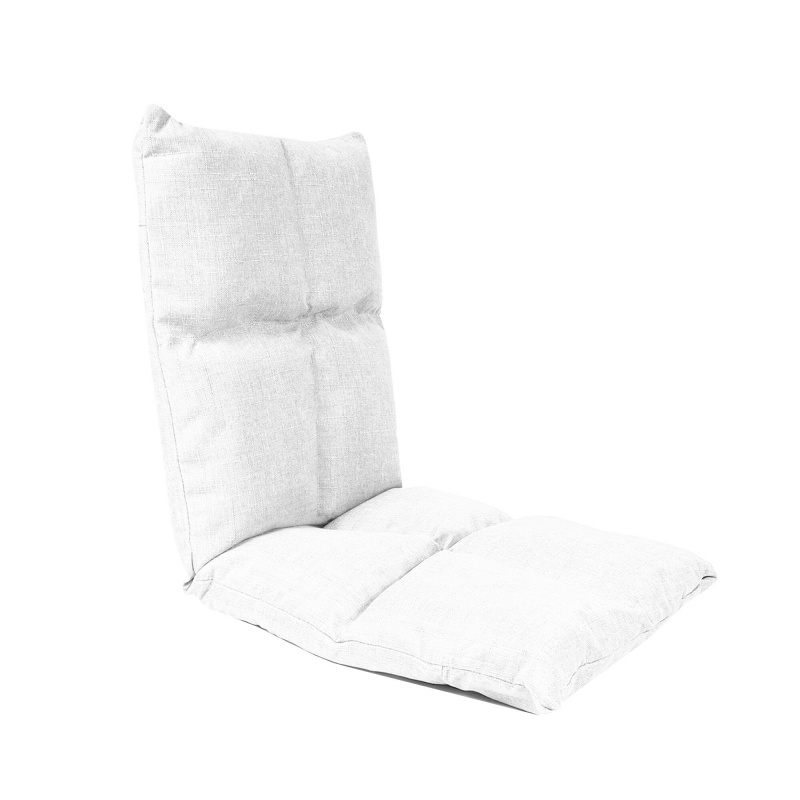 Aga Polohovacie kreslo na podlahu 36x48x48 cm Biele