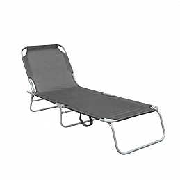Aga Záhradné polohovacie ležadlo Sivé 6DAZ641 - II. AKOSŤ