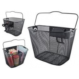 Košík na riadítka s klipom Čierny ISO 2355