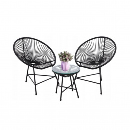 Aga Záhradná súprava Čierna