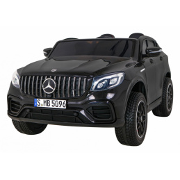 Mercedes GLC 63S detské auto Čierna + 4x4 + MP4 + LED + Eco koža + Pomalý štart + EVA