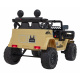 Toyota FJ Cruiser pre deti béžová + diaľkové ovládanie + pohon 4x4 + LED audio + EVA + pomalý štart