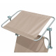 Aga Záhradné polohovacie lehátko so strieškou Béžové