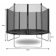 Aga SPORT TOP Trampolína 250 cm Light Green + ochranná sieť