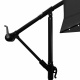 Aga Záhradný slnečník 300 cm Sivý s LED osvetlením