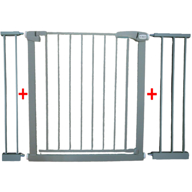 BRÁNKA ZABEZPEČUJÚCA S3 ŠEDÁ na schody, dvere 79-115 cm rozpínacia ochranná