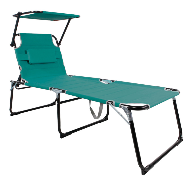 Linder Exclusiv Záhradné lehátko XXL so strieškou Aqua - 6DAZ036 - 2. KVALITA
