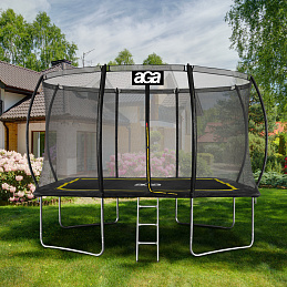 Aga Obdĺžniková trampolína 244x335 cm Čierna/Žltá - II. AKOSŤ