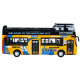 Kovový dvojposchodový autobus ZA2094 - žltý