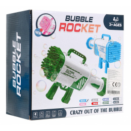 Mydlová bublina Baby Gun 3+ modrá pištoľ s ventilátorom + bublinková tekutina