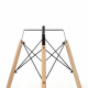 Aga Jedálenský stôl 80 cm Sivý