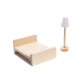 Aga MDF Domček pre bábiky s nábytkom 78cm LED Čierny