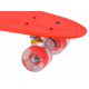 Skateboard so svietiacimi kolieskami SP0715 Červený