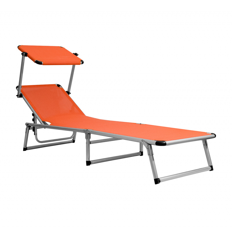 Aga Záhradné polohovacie lehátko GARDEN EXCLUSIVE MC372310O Orange