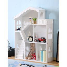 Aga LULILO Polica na hračky - domček 2v1 CALLA 116 cm XXL