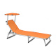 Aga Záhradné polohovacie lehátko GARDEN EXCLUSIVE MC372310O Orange