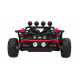 Detská závodná buggy na batérie 5 Red + motory 2x200W + diaľkové ovládanie + LED audio + pomalý štart