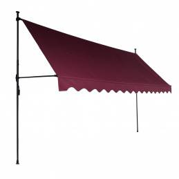 Aga Teleskopická markíza 350x120 cm Vínová