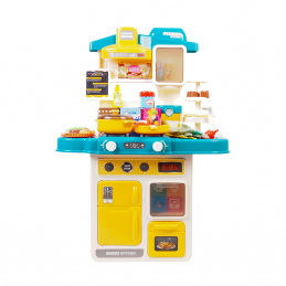 Aga4Kids Plastová kuchynka MR6132 Žltá/Modrá