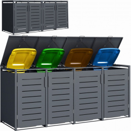 Kryt pre 4 odpadkové koše