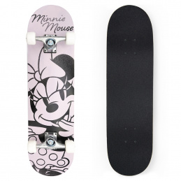 VELKÝ DŘEVĚNÝ SKATEBOARD MINNIE ŠEDÝ