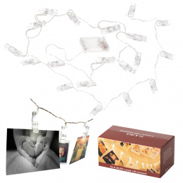 LED svetlá na fotografovanie 1,5 m 10LED teplá biela